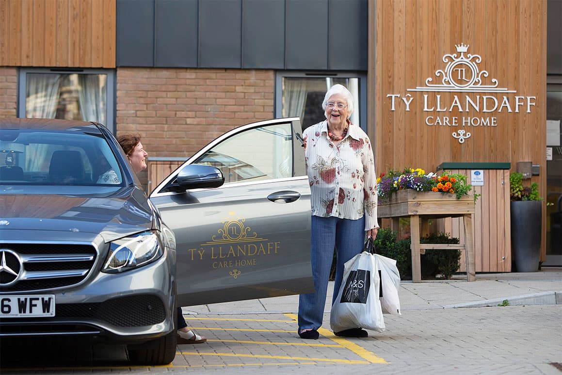 Resident Having Shopping