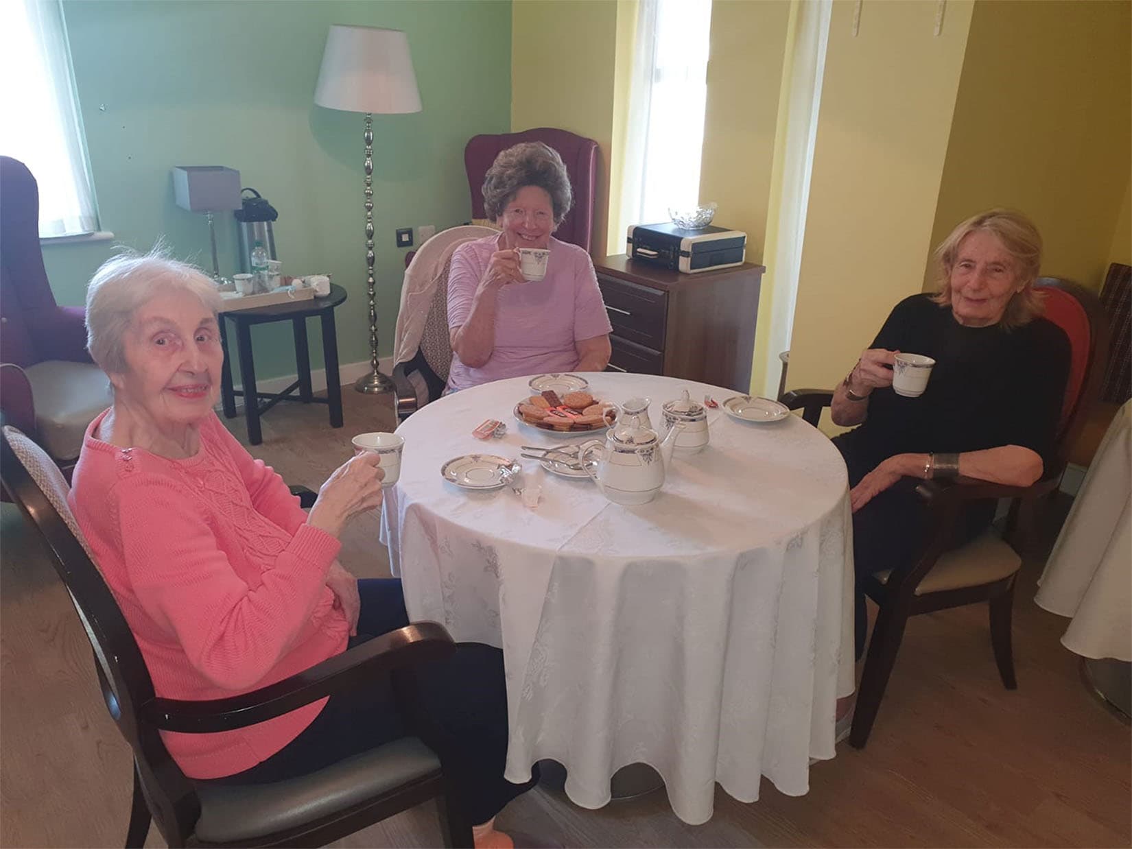 Resident Having Afternoon Tea