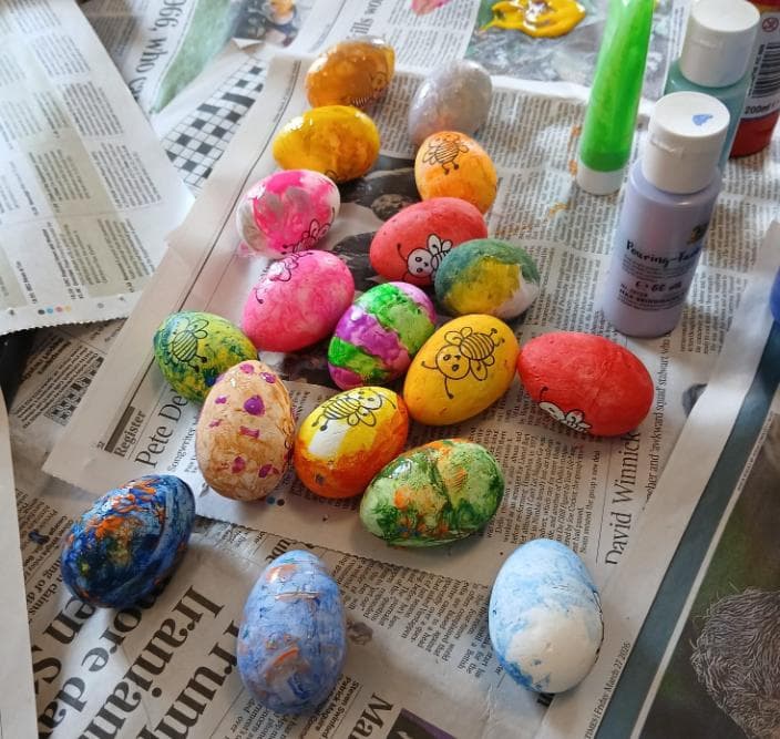 easter painted eggs