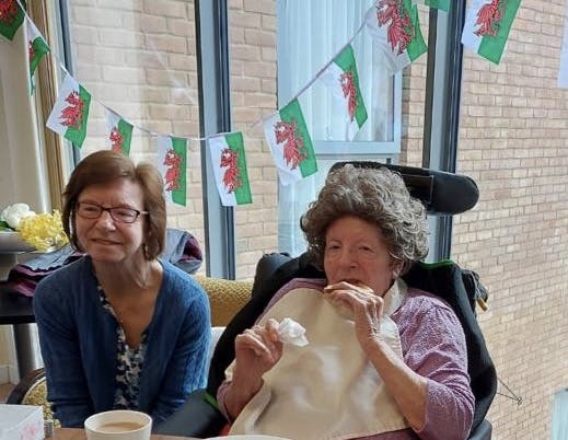 Our residents celebrating St Davids Day at Ty Llandaff Care Home