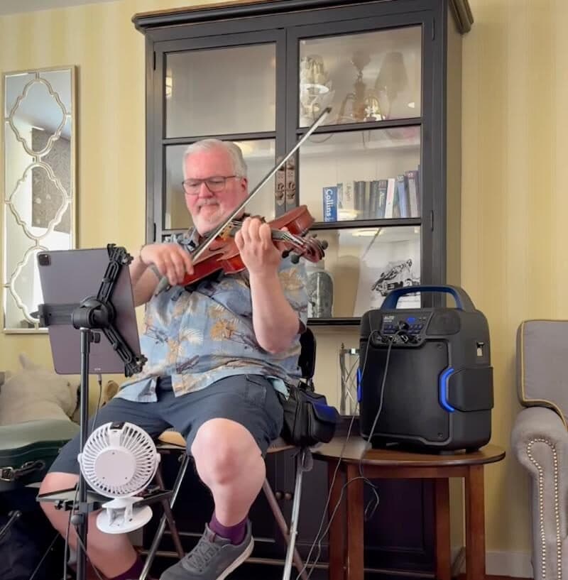phillip heyman performing for our residents